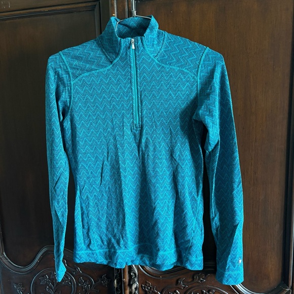 Smartwool Women’s Merino Sport Base Layer Quarter Zip Shirt size Large - Picture 1 of 8